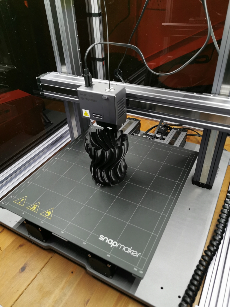 First 3D printing with Snapmaker 2.0 A350T (=F350 + laser +CNC) - Long Ngô